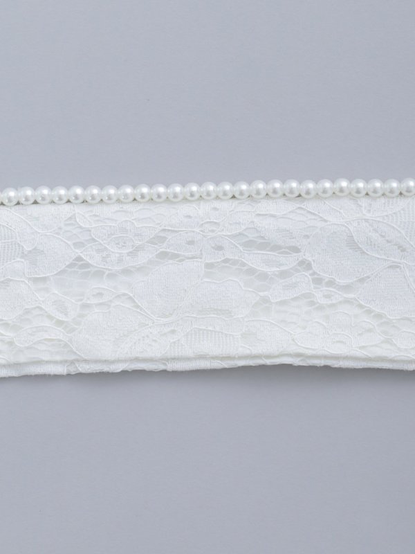 画像5: 【卒業袴用重ね襟】パール付きレース【2カラー】 (5)