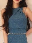 ブルーグリーン　モデル：ゆりお　身長：165cm　着用サイズ：Sサイズ