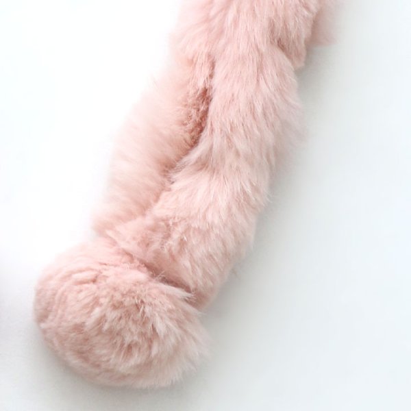 画像5: 【2カラー】ラビットファーマフラー[HC02] (5)