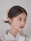 画像6: 【卒業袴小物】水引ホワイトドライフラワーセット髪飾り【1カラー】 (6)