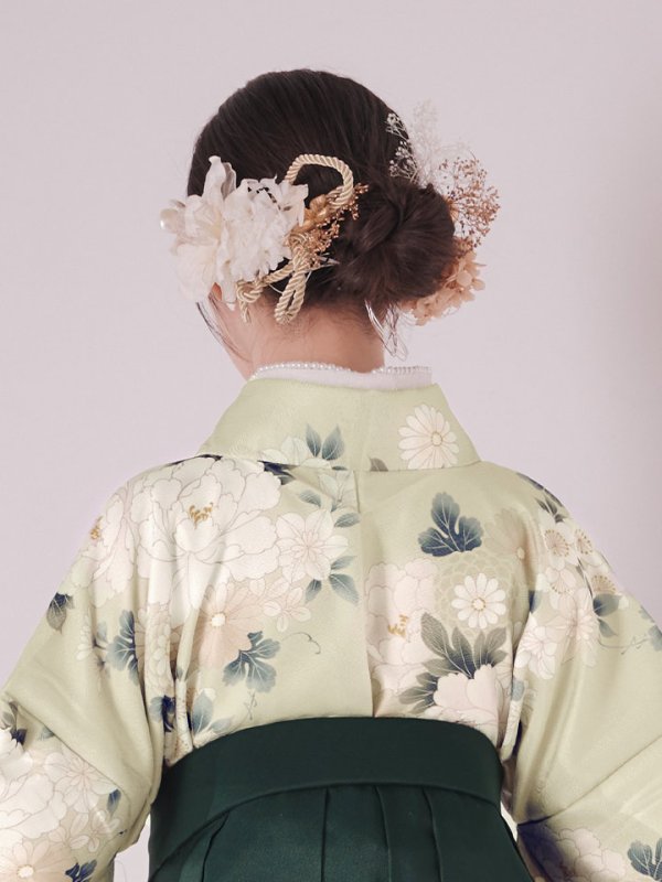 画像5: 【卒業袴小物】オーガンジー×パールアーティフィシャルフラワーコサージュ【1カラー】 (5)