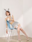 画像14: 【ノベルティ対象】【即日発送】【ハロウィン】 ファーツイードバニーセットアップ 【コスプレ8点セット】【XS-Mサイズ/3カラー】[OF01] (14)