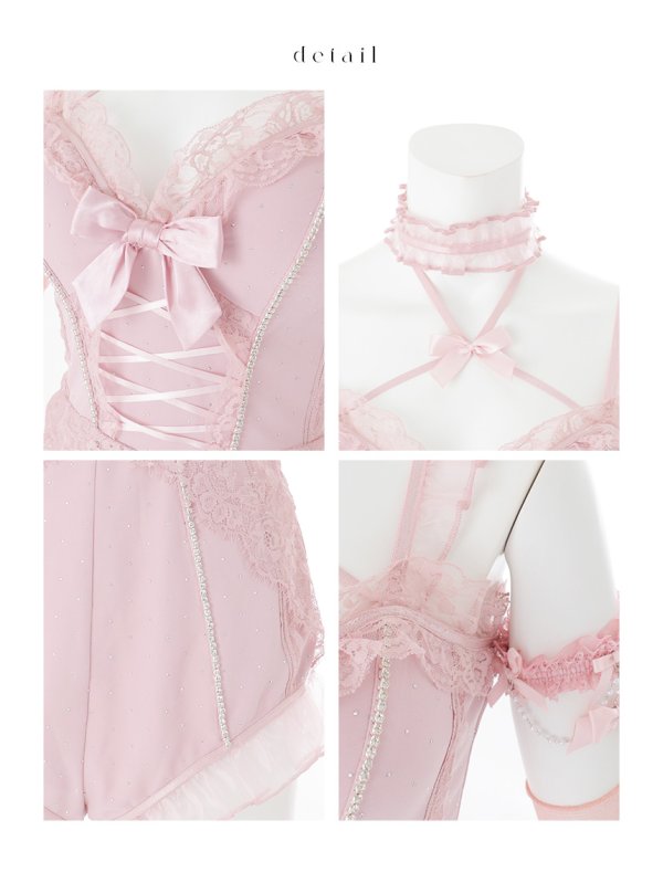 画像42: 【即日発送】【送料無料！】【マリームーンコラボ】【ハロウィン】2wayハーネスネックバニー【コスプレ6点セット】【XS-Lサイズ/3カラー】[HC03] (42)