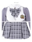 画像47: 【即日発送！】【ハロウィン】チェック制服セットアップ【コスプレ4点セット】【S-Lサイズ/2カラー】[OF04] (47)