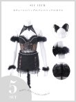 画像22: 【ハロウィン】ファー黒猫セットアップ【コスプレ5点セット】【XS-Mサイズ/1カラー】[OF04] (22)