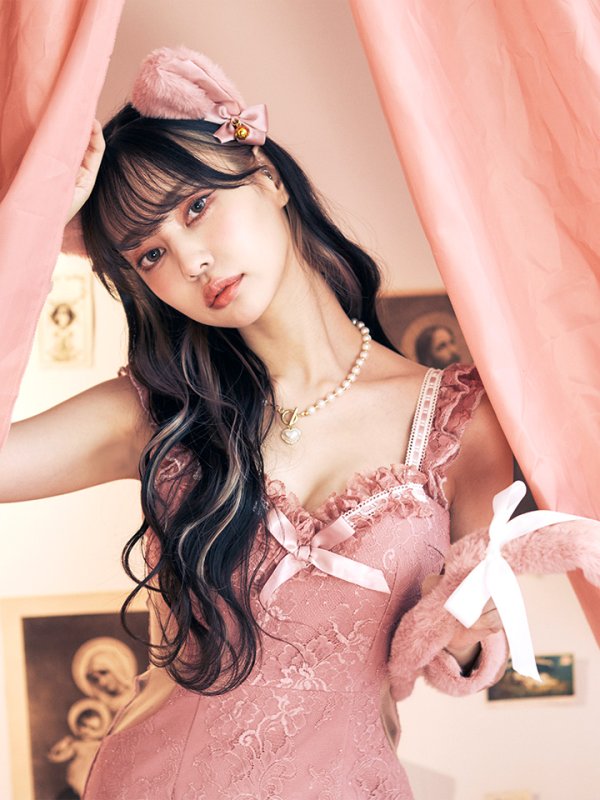 画像8: 【即日発送】【ハロウィン】【LARME/ラルム掲載】 キャットレースミニワンピ 【コスプレ5点セット】【XS-Mサイズ/3カラー】[OF04] (8)