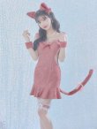 画像19: 【即日発送】【ハロウィン】 キャットレースミニワンピ 【コスプレ5点セット】【XS-Mサイズ/3カラー】[YMT] (19)