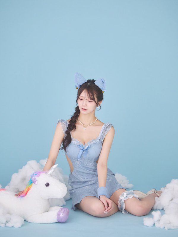 画像11: 【即日発送】【ハロウィン】 キャットレースミニワンピ 【コスプレ5点セット】【XS-Mサイズ/3カラー】[HC03] (11)