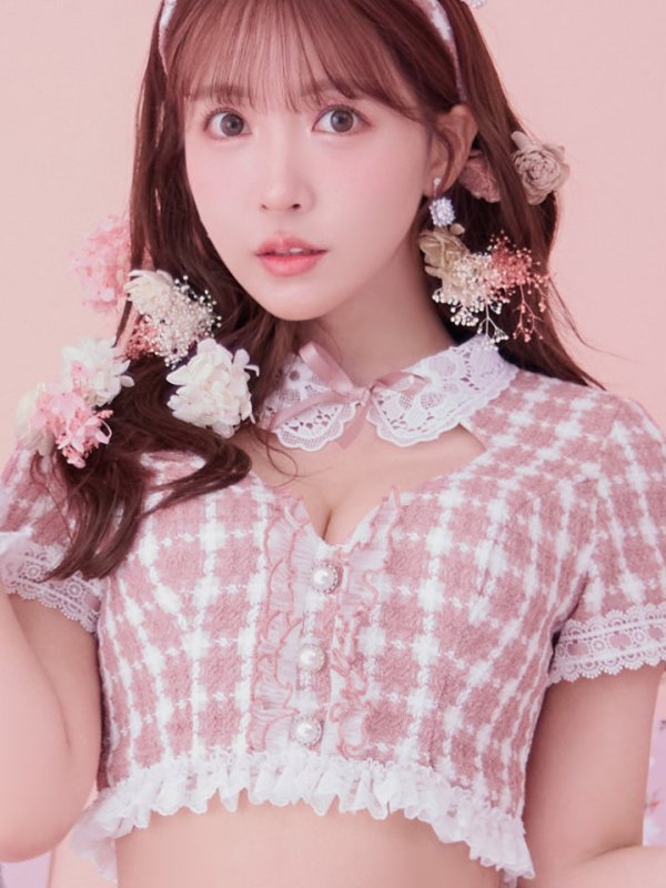 画像33: 【即日発送】【ハロウィン】 ツイードバニーメイドセットアップ 【コスプレ6点セット】【S-Mサイズ/3カラー】[YMT] (33)