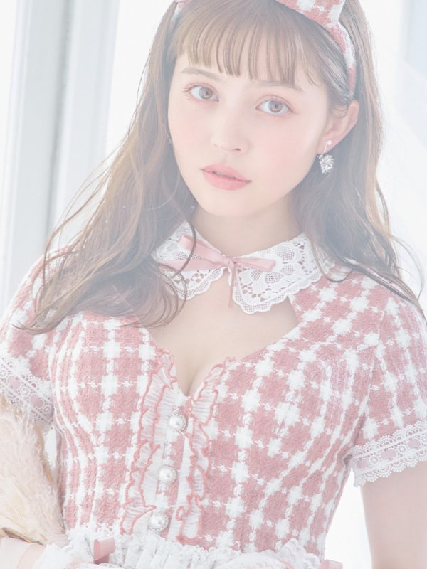 画像15: 【SALE!!】【即日発送】【ハロウィン】 ツイードバニーメイドセットアップ 【コスプレ6点セット】【S-Mサイズ/3カラー】[OF01] (15)