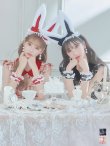 画像1: 【値下げ！】【即日発送】【ハロウィン】 チェックバニーセットアップ  【コスプレ6点セット】【XS-Lサイズ/2カラー】[YMT] (1)