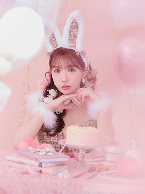 画像6: 【SALE!!】【即日発送】【ハロウィン】 ファーツイードバニーセットアップ 【コスプレ8点セット】【XS-Mサイズ/3カラー】[OF04] (6)