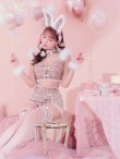 画像9: 【即日発送】【ハロウィン】 ファーツイードバニーセットアップ 【コスプレ8点セット】【XS-Mサイズ/3カラー】[YMT] (9)