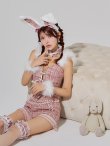画像33: 【ノベルティ対象】【即日発送】【ハロウィン】 ファーツイードバニーセットアップ 【コスプレ8点セット】【XS-Mサイズ/3カラー】[OF01] (33)
