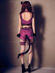 画像16: 【即日発送】【ハロウィン】チェックキャットセットアップ【コスプレ6点セット】【S-Mサイズ/1カラー】[OF01] (16)