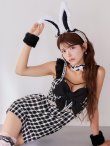 画像1: 【SALE!!】【即日発送】【ハロウィン】 ツイードバニーミニワンピ 【コスプレ5点セット】【S-Lサイズ/2カラー】[HC03] (1)