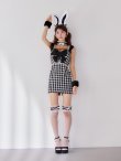 画像14: 【SALE!!】【即日発送】【ハロウィン】 ツイードバニーミニワンピ 【コスプレ5点セット】【S-Lサイズ/2カラー】[HC03] (14)