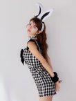 画像9: 【SALE!!】【即日発送】【ハロウィン】 ツイードバニーミニワンピ 【コスプレ5点セット】【S-Lサイズ/2カラー】[HC03] (9)