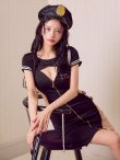 画像9: 【SALE!!】【即日発送】【ハロウィン】ジップポリスワンピース【コスプレ2点セット】【XS-XLサイズ/1カラー】[HC03-Bg] (9)
