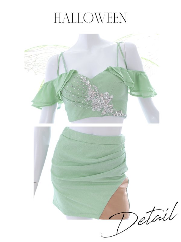 画像19: 【即日発送】【ハロウィン】フェアリーセットアップ/妖精【コスプレ3点セット】【S-Mサイズ】【OF01】 (19)