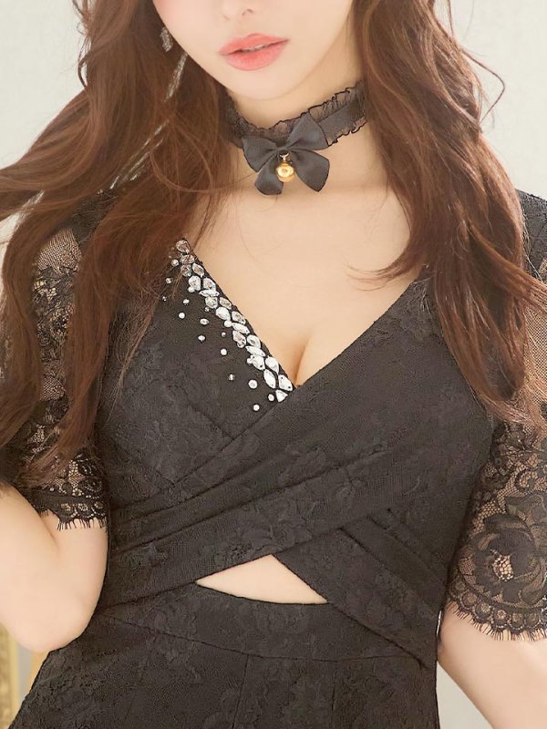 画像7: 【SALE!!】【即日発送】【ハロウィン】 ブラックレースキャット/オールインワン/黒猫 【コスプレ5点セット】【S-Lサイズ】[OF01] (7)