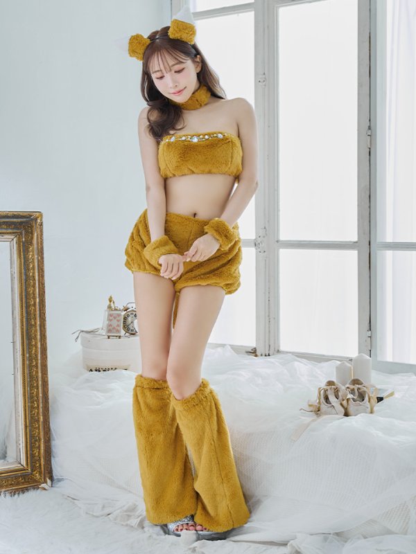 画像10: 【SALE!!】【即日発送】【ハロウィン】もこもこキツネ 【コスプレ6点セット】【Fサイズ/1カラー】[OF01] (10)