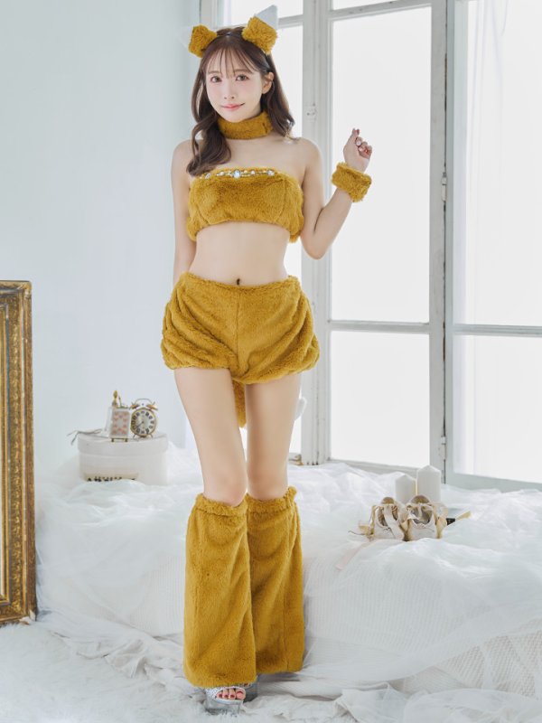 画像11: 【SALE!!】【即日発送】【ハロウィン】もこもこキツネ 【コスプレ6点セット】【Fサイズ/1カラー】[OF01] (11)