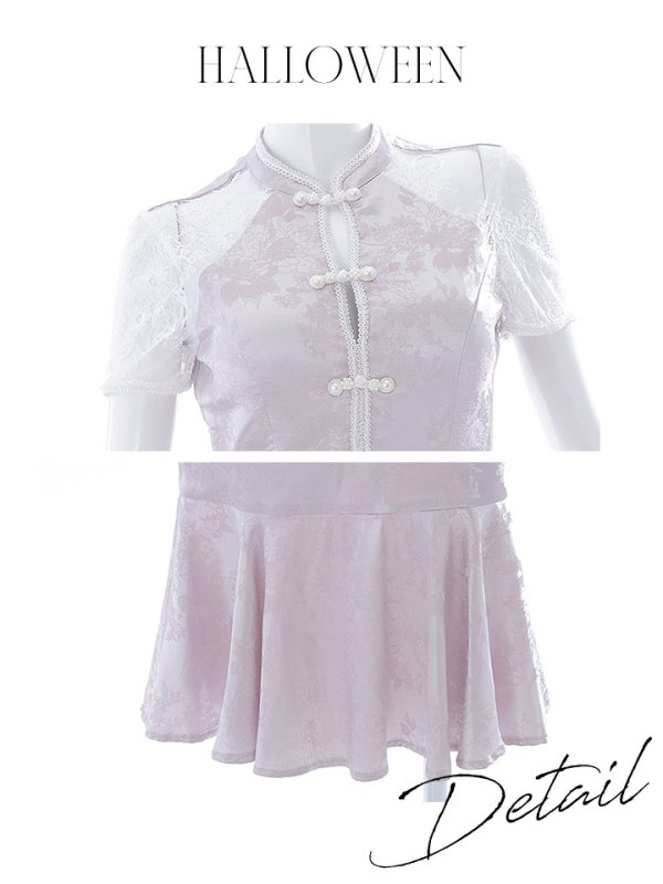 画像19: 【SALE!!】【即日発送】【ハロウィン】 マーメイドレースチャイナ 【コスプレ2点セット】【S-Lサイズ/3カラー】(SE01YN-W)[OF01] (19)