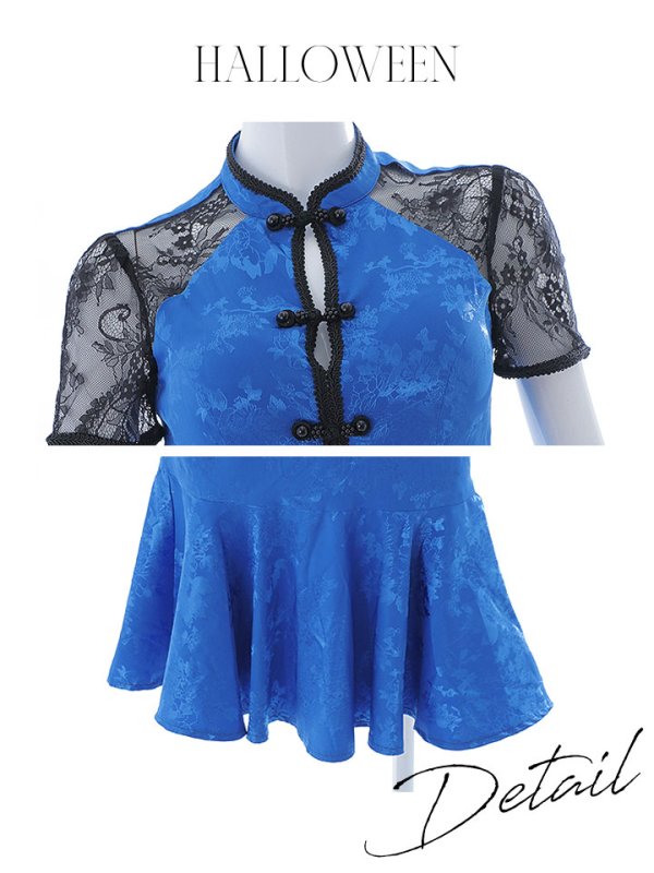 画像23: 【SALE!!】【即日発送】【ハロウィン】 マーメイドレースチャイナ 【コスプレ2点セット】【S-Lサイズ/3カラー】(SE01YN-W)[OF01] (23)