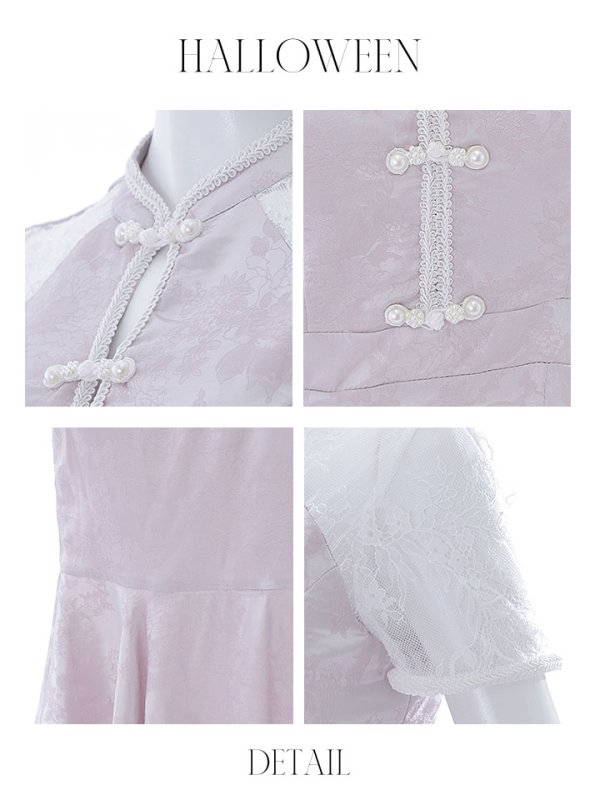 画像20: 【SALE!!】【即日発送】【ハロウィン】 マーメイドレースチャイナ 【コスプレ2点セット】【S-Lサイズ/3カラー】(SE01YN-W)[OF01] (20)