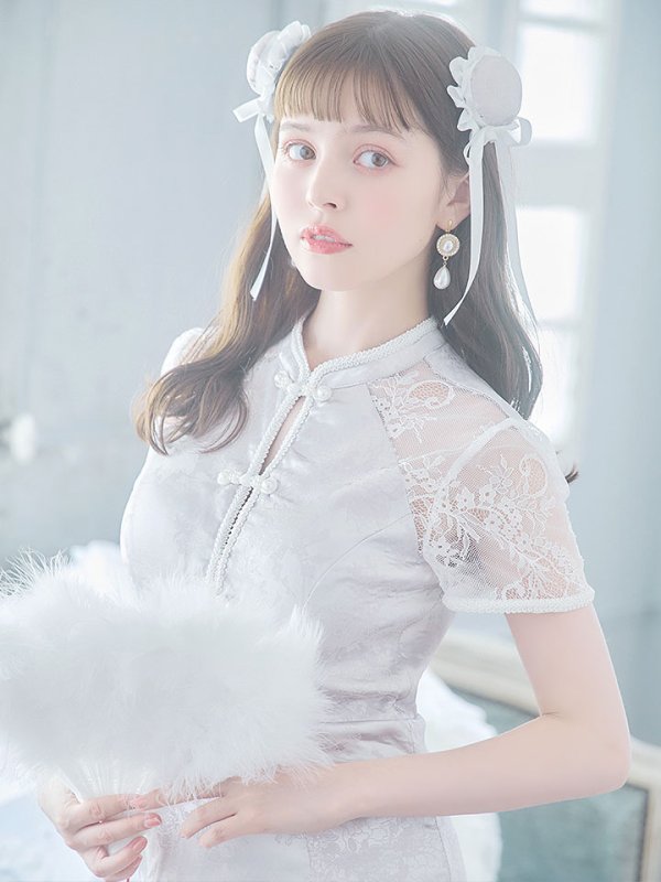 画像7: 【SALE!!】【即日発送】【ハロウィン】 マーメイドレースチャイナ 【コスプレ2点セット】【S-Lサイズ/3カラー】(SE01YN-W)[OF01] (7)