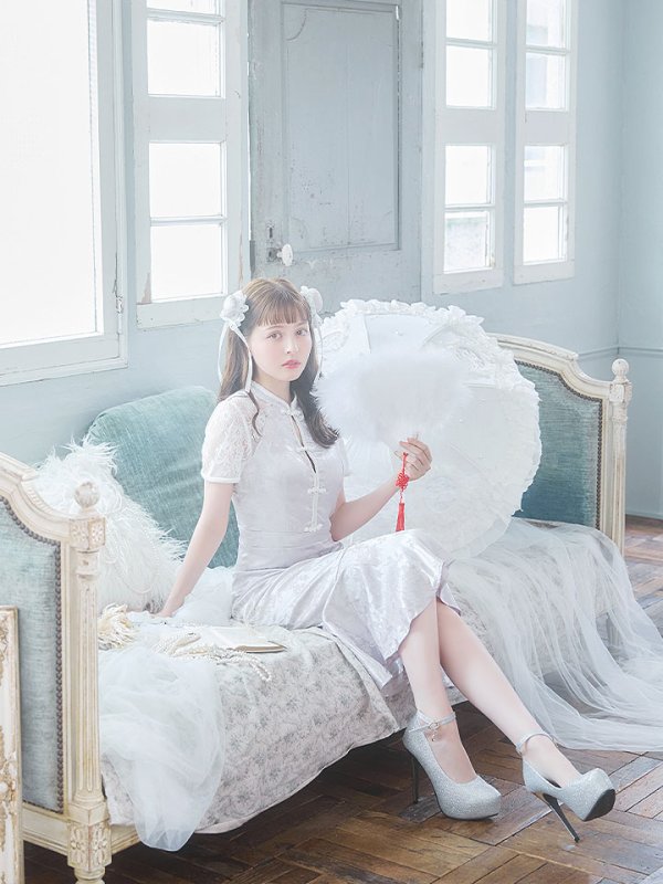 画像8: 【SALE!!】【即日発送】【ハロウィン】 マーメイドレースチャイナ 【コスプレ2点セット】【S-Lサイズ/3カラー】(SE01YN-W)[OF01] (8)