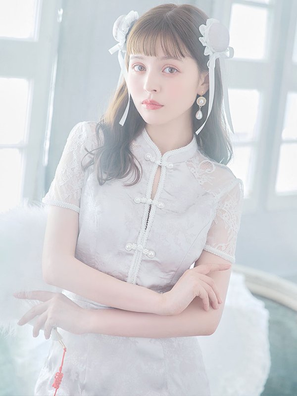 画像11: 【SALE!!】【即日発送】【ハロウィン】 マーメイドレースチャイナ 【コスプレ2点セット】【S-Lサイズ/3カラー】(SE01YN-W)[OF01] (11)