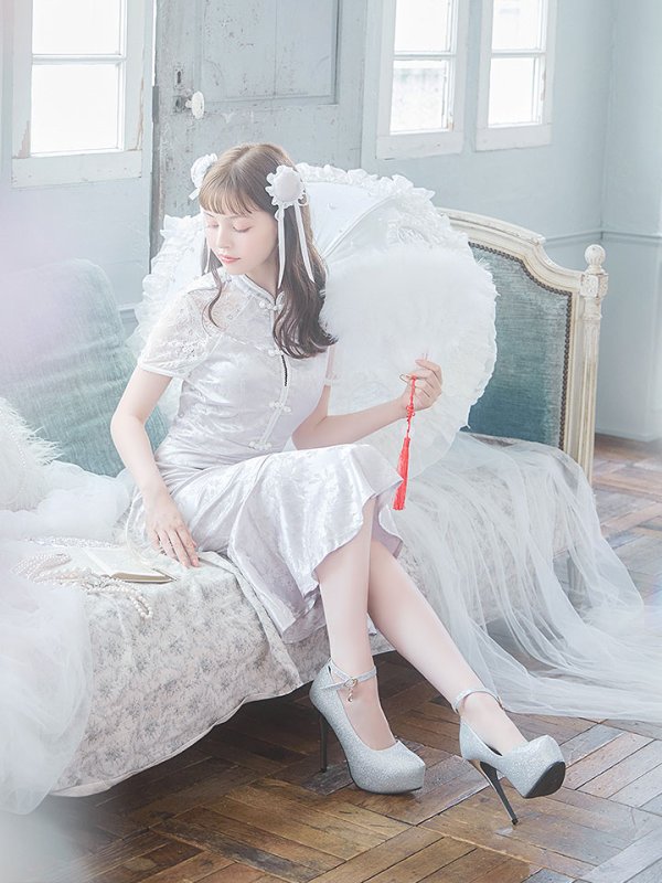 画像12: 【SALE!!】【即日発送】【ハロウィン】 マーメイドレースチャイナ 【コスプレ2点セット】【S-Lサイズ/3カラー】(SE01YN-W)[OF01] (12)