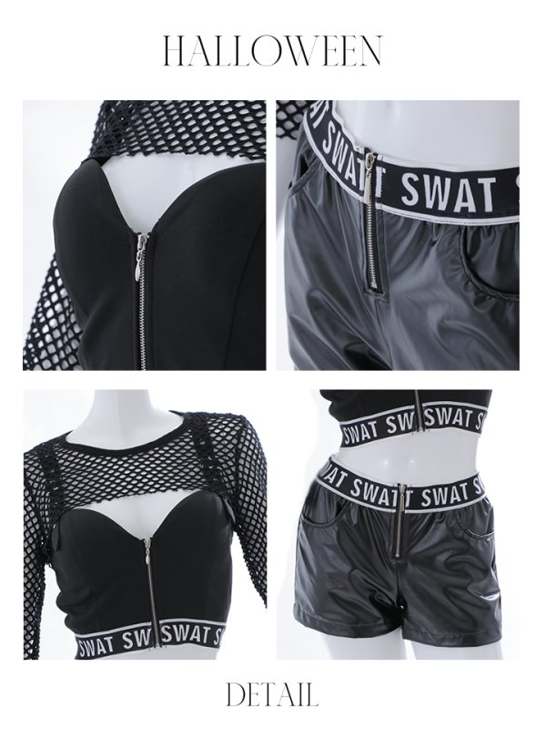 画像20: 【値下げ！】SWATコスプレ 【コスプレ5点セット】【コスプレ2点セット】【S-Mサイズ/1カラー】【S-XXLサイズ/1カラー】(HC206-SV)[OF01] (20)