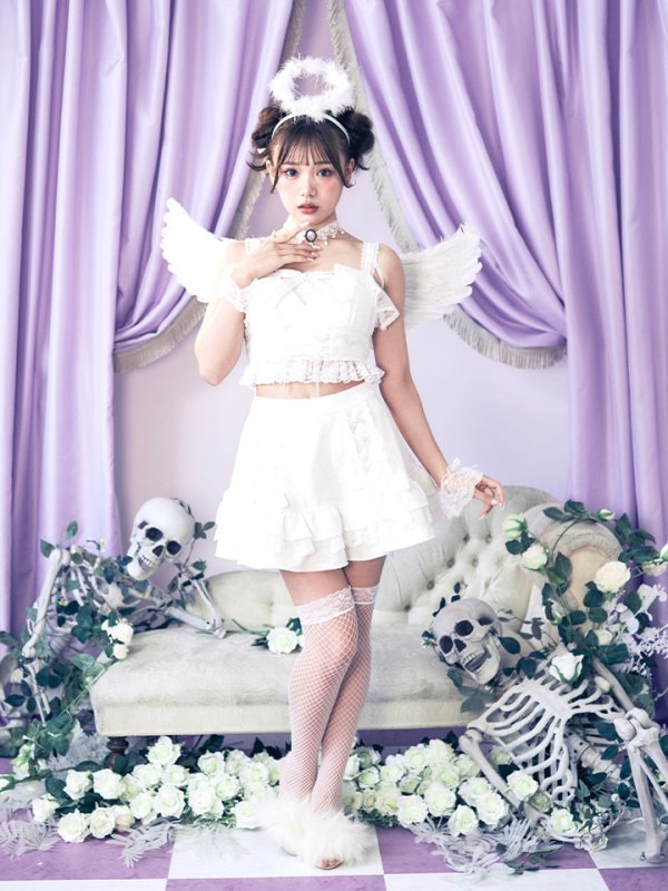 画像21: 【ハロウィン】セクシー天使セットアップ【コスプレ7点セット】【XS-Lサイズ/1カラー】[OF04-H] (21)