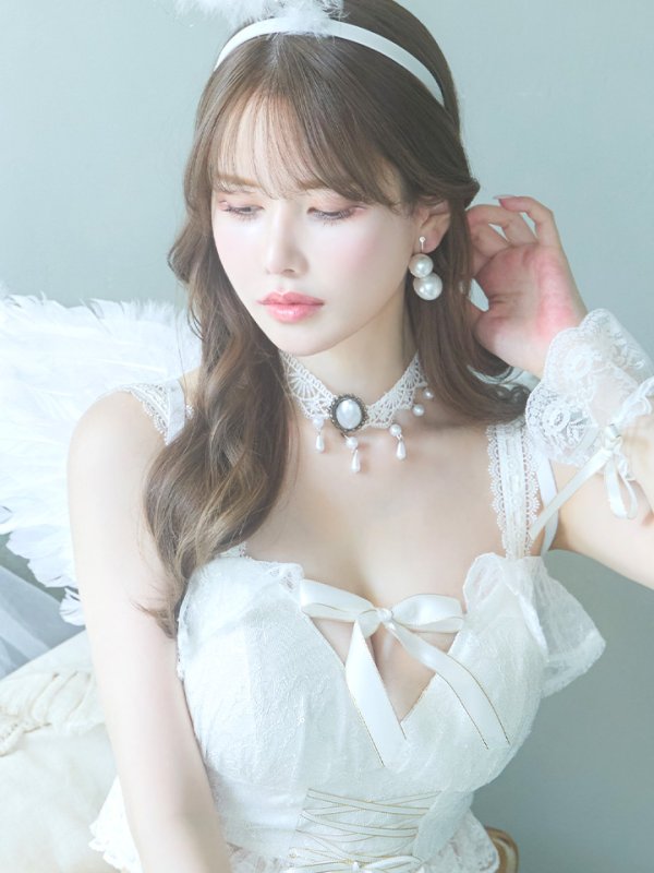 画像18: 【ハロウィン】セクシー天使セットアップ【コスプレ7点セット】【XS-Lサイズ/1カラー】[OF04-H] (18)