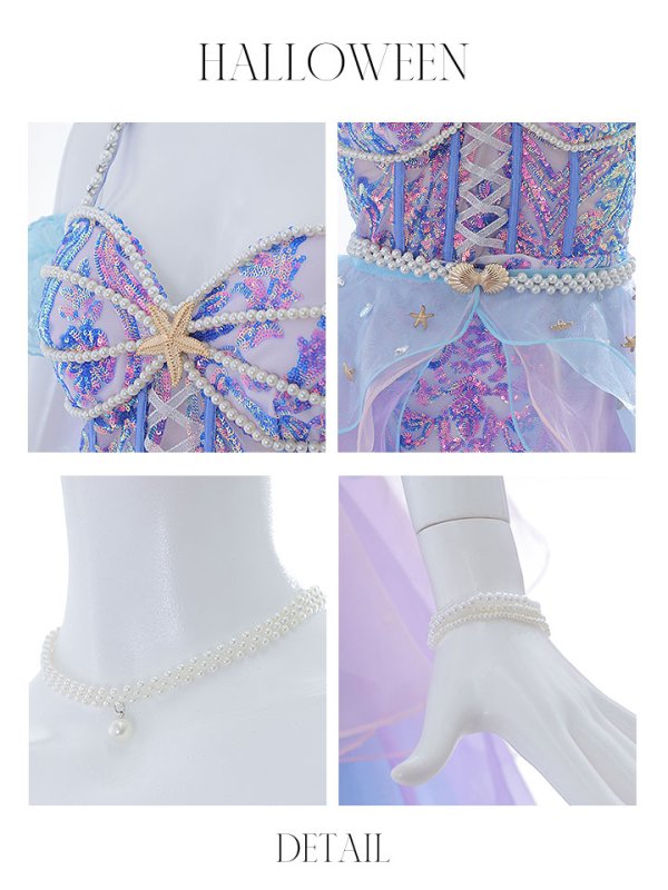 画像20: 【即日発送】【ハロウィン】【桜咲乃愛ちゃんコラボ】 2wayマーメイド 【コスプレ7点セット】【S-Mサイズ/1カラー】[OF01] (20)