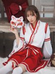 画像3: 【即日発送】【ハロウィン】巫女【コスプレ4点セット】 【S-Lサイズ/1カラー】[YMT] (3)