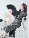 画像9: 【即日発送】【ハロウィン】 パフスリーブチャイナドレス【コスプレ2点セット】【S-XLサイズ/3カラー】(SE01YN)[OF04] (9)