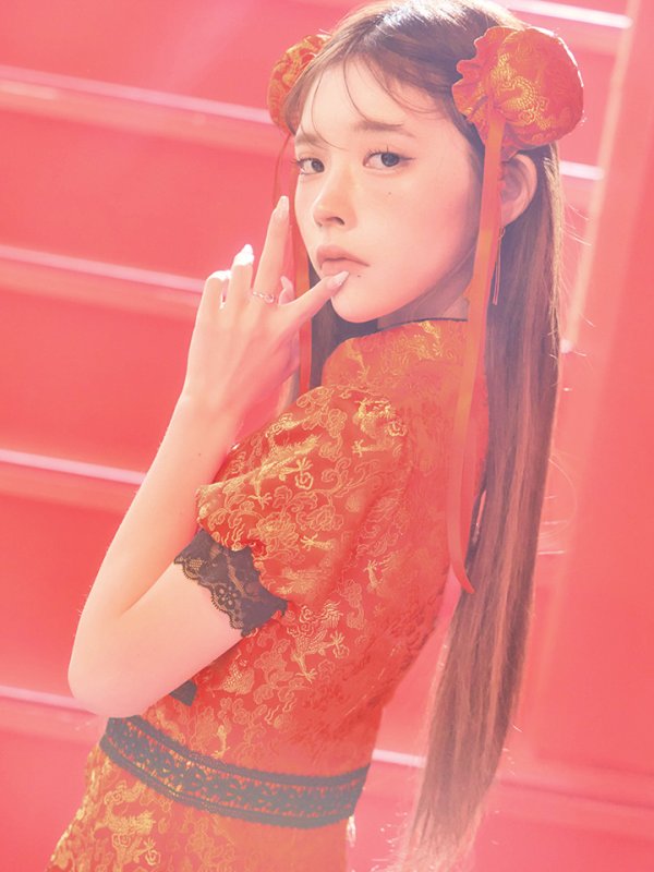 画像25: 【即日発送】【ハロウィン】 緩苺ちゃん着用 パフスリーブチャイナドレス【コスプレ2点セット】【S-XLサイズ/3カラー】(SE01YN)[OF04] (25)