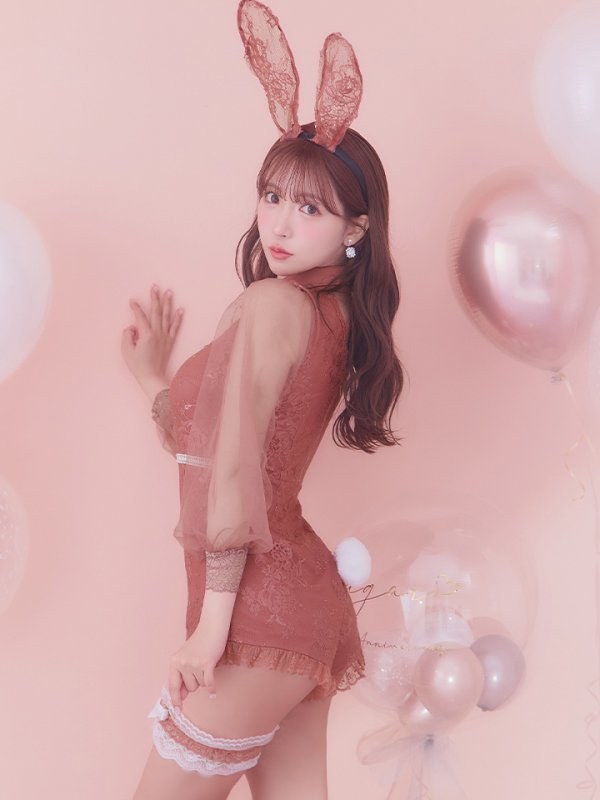 画像26: 【ハロウィン】 レースバニーオールインワン 【コスプレ5点セット】【S-Lサイズ/3カラー】[OF04] (26)