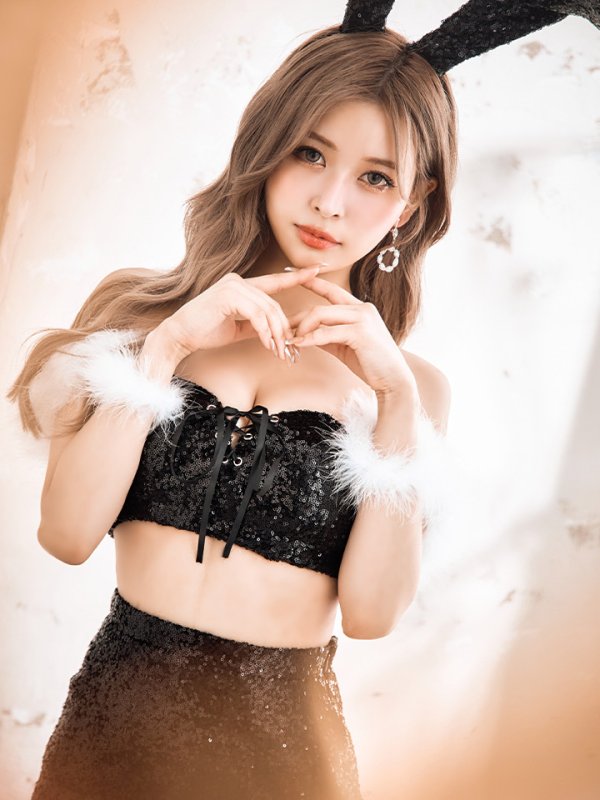 画像3: 【SALE!!】【即日発送】【ハロウィン】スパンコールセットアップバニー 【コスプレ6点セット】【S-Mサイズ/3カラー】[HC03] (3)