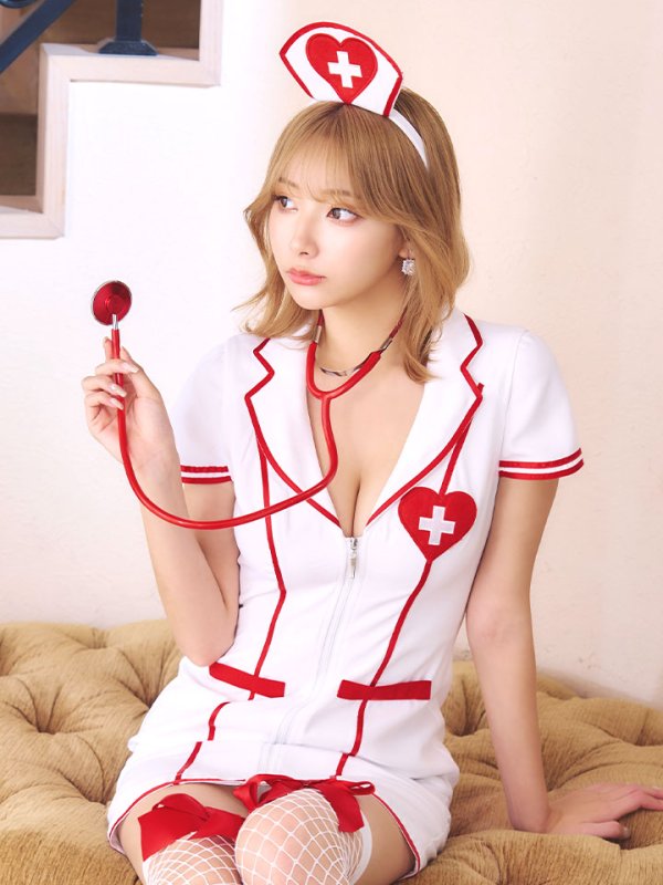 画像14: 【ハロウィン】 ジップナース 【コスプレ4点セット】【S-Mサイズ/1カラー】(CH01)[OF03] (14)