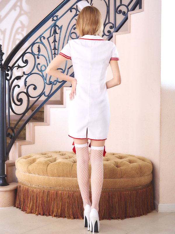 画像16: 【ハロウィン】 ジップナース 【コスプレ4点セット】【S-Mサイズ/1カラー】(CH01)[OF03] (16)