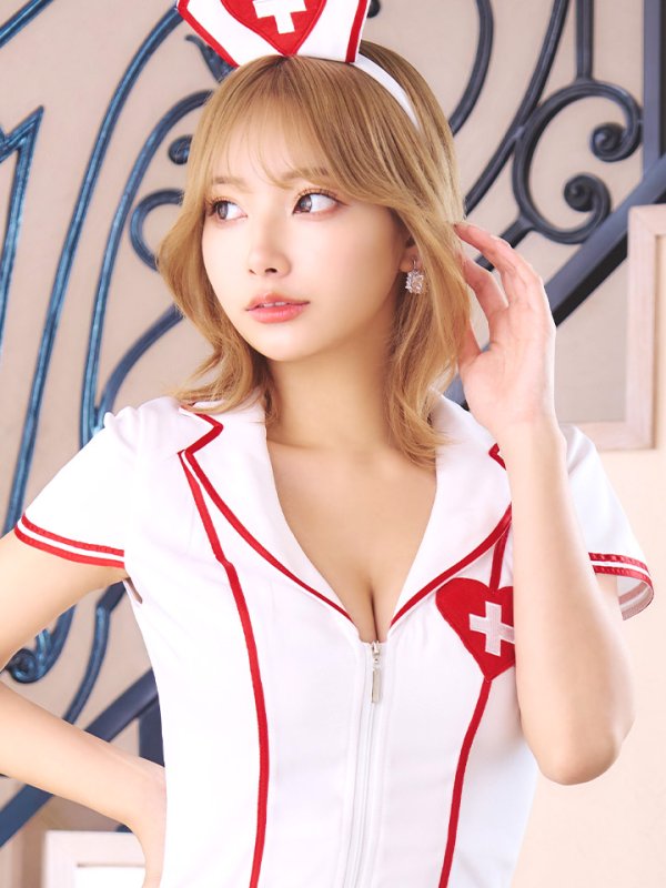 画像17: 【ハロウィン】 ジップナース 【コスプレ4点セット】【S-Mサイズ/1カラー】(CH01)[OF03] (17)