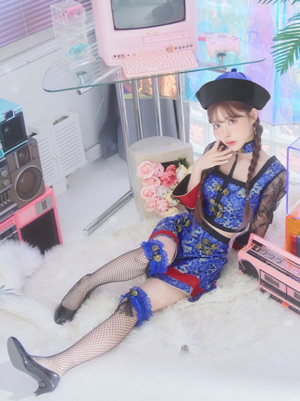 画像11: 【SALE!!】【即日発送】【ハロウィン】 緩苺ちゃん着用 セットアップキョンシー【コスプレ5点セット】【S-Mサイズ/1カラー】(SE01YN)[HC02] (11)