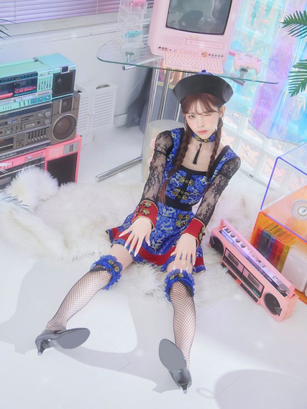 画像12: 【SALE!!】【即日発送】【ハロウィン】 緩苺ちゃん着用 セットアップキョンシー【コスプレ5点セット】【S-Mサイズ/1カラー】(SE01YN)[HC02] (12)