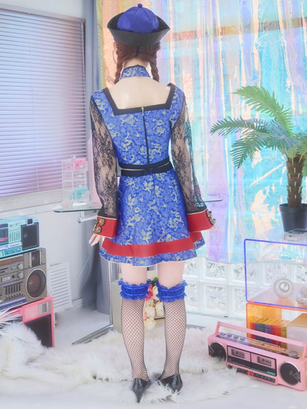 画像19: 【SALE!!】【即日発送】【ハロウィン】 緩苺ちゃん着用 セットアップキョンシー【コスプレ5点セット】【S-Mサイズ/1カラー】(SE01YN)[HC02] (19)