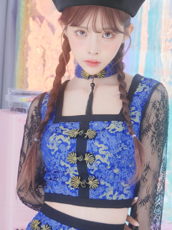 画像20: 【SALE!!】【即日発送】【ハロウィン】 緩苺ちゃん着用 セットアップキョンシー【コスプレ5点セット】【S-Mサイズ/1カラー】(SE01YN)[HC02] (20)